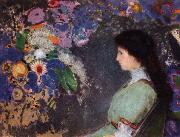 Portrait of Violette Heymann, Odilon Redon